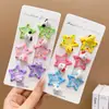 Pinza de presión para el pelo con diseño de estrellas de dibujos animados de colores para niñas pequeñas, Pinza creativa de estrella dulce Sanrio, Pinza de presión para el pelo