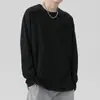 Camiseta de Manga Larga para Hombre Temporada Juvenil Nueva Blanca Suéter Holgado Casual con Camiseta Base Moderna Top para Hombre