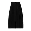Calça de cintura alta com perna reta, corte curvo, nova coleção de outono, silhueta estilo montanha, calça feminina casual e versátil com caimento relaxado e fluido, e um toque esportivo.