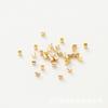 Accesorios para joyería DIY color 14K retención de color oro real tubo de posicionamiento cobre bañado en oro 18K clip fijo espaciador plano material de acabado