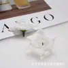 Flor de Rosa Rizada Simulada para Hacer Broches para el Cabello, Guirnaldas, Decoración del Hogar, Bodas, Caja de Regalo con Flores