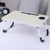 Mesa Pequena de Cama Quarto de Dormitório Janela de Canto Mesa Preguiçosa Mesa para Laptop Mesa Pequena Dobrável Simples para Casa