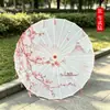 Estilo Antiguo Borla Papel de Aceite Paraguas Tela de Seda Paraguas Estilo Chino Danza Performance Hanfu Qipao Desfile de Moda Fotografía Accesorio de Foto Paraguas