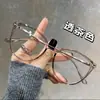Armazón de Gafas Súper Ligero Retro Estampado de Leopardo Ojo de Gato para Mujer Miopía Se Puede Montar con Graduación Cara Cuadrada Redonda Cara Lisa Ovalada Montura de Ojo Carey