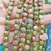 Pulsera, collar y pendientes de cuentas redondas de piedra natural cortadas a mano, accesorios de joyería al por mayor.