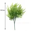Plantas Verdes Artificiais com Toque Realista, Samambaias, Cachos de Folhas Persas, Acessórios Decorativos de Parede de Plantas, Itens de Decoração para Casa, Flores Artificiais de Alta Qualidade