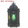 Suporte de Vela Retrô Europeu Lanterna à Prova de Vento Arte em Ferro Oca de Chão Mini Lanterna Estilo Casa Americana Ornamento de Iluminação para Caminho de Pátio