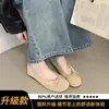 Zapatos de Mujer Retro Franceses con Lazo Boca Baja 2026 Otoño Nuevos Zapatos de Mujer Suela Plana Slip-on Bailarinas
