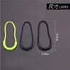 [13] en stock Cabezal deslizador de cremallera abierta en forma de U cuerda de cremallera verde fluorescente gancho de cremallera para chaqueta de plumas cuerda