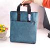 Venta al por mayor de fábrica lona engrosada bolsa de tela portátil bolsa portátil para computadora de oficina bolsa con cremallera de doble capa publicidad imprimible