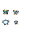 Nuevo aleación gota de aceite doble capa pasador accesorios diy imitación cloisonné azul antiguo pulsera collar joyería
