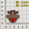 Parche de Muñeco de Nieve Navideño Pequeño de Dibujos Animados de Goma Blanda de PVC Decoración DIY para Zapatillas, Accesorios para Fundas de Teléfono y Accesorios para Zuecos