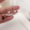 925 Brincos de Pérola de Prata Nova Moda Ear Studs Estilo Coreano Elegante Internet Celebridade Simples Brincos Acessórios