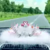 Nuevos Adornos para Coche Diosa Lindos Decoraciones para la Consola Central del Interior del Coche Viajes Seguros Ciervo Ambientador para Coche