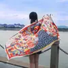 Lago Salado Chaka Noroeste Grande Turismo Estilo Étnico Bufanda Bufanda Nueva de Verano para Mujer Playa Marina Chal Protector Solar Delgado