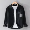 Camisa de manga larga de fibra de bambú, estilo ropa de trabajo, corte holgado, colección de otoño, marca profesional, ropa formal, resistente a las arrugas, camisa de rayas, para hombre