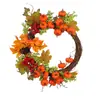 Corona de Acción de Gracias Transfronteriza al por Mayor 2026 Corona de Vidia de Calabaza de Otoño Colgante de Puerta Decoraciones del Festival de la Cosecha Otros