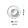 Accesorios de Cocina Blancos de Cerámica Bandeja para Huevos Tetera Cuchara para Leche Olla para Salsa y Vinagre Plato para Condimentos Plato para Sabores Suministros de Hotel Taza de Agua Botella de Aceite
