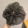 Scrunchie de malha grande estilo coreano para mulheres, acessório de cabelo estilo preguiçoso vintage, elástico para coque, enfeite de cabelo