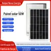 [Personalizado] Painel Solar Fotovoltaico Monocristalino de Silício 50W 18V Painel de Geração de Energia Solar Transfronteiriço com Alta Eficiência