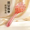 Peine Meridianos de Cabeza, Peine Masajeador de Cabello, Peine de Salud de Concha, Cepillo de Baño para Mascotas del Hogar, Peine con Mango Largo Artefacto