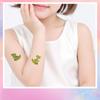 Divertido Brillo Dinosaurio Calcomanía Tatuaje Calcomanía Lavable Impermeable Duradero Rompecabezas Tarjeta de Color Ventilación Brazo Cara de Niños