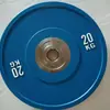 Placas de Barra Olímpica de Goma al por Mayor con Agujeros Grandes para Sentadillas, Placas de Pesas para Gimnasio, Placas de Pesas Comerciales Completamente Recubiertas de Goma, Placas de Barra con Recubrimiento de Goma