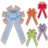 Cinturón de terciopelo con borde de alambre, lazo de terciopelo, cinta de color, lazo decorativo para corona de árbol de Navidad, lote pequeño
