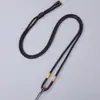 Cordón para collar con colgante de ocho hebras, tejido a mano, ajustable, unisex, cordón para colgar colgantes, accesorio de joyería semiacabado para DIY