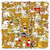50 pegatinas de grafiti de oso fáciles de usar, personalizadas, con dibujos animados transfronterizos, lindas tarjetas adhesivas, decorativas para teléfono móvil, tazas, pegatinas creativas