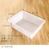Atacado de fábrica bacia plástica espessa resistente a quedas branco puro sem tampa sem vazamento de água bacia quadrada branca cesta de armazenamento de água para lavar vegetais lavagem de carro