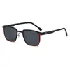 Gafas de Sol de Comercio Exterior de Moda para Hombres y Mujeres, Gafas de Exterior Bicolores a la Moda, Gafas de Sol Metálicas Retro de Alta Gama