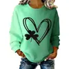 Sudadera Casual con Estampado de Trébol y Trébol de Cuatro Hojas para Mujer, Nueva Colección Otoño 2026, Sitio Independiente de Amazon Transfronterizo