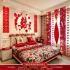 Conjunto de Decoração de Quarto de Casamento para o Quarto dos Noivos, Decoração de Parede de Fundo da Cabeceira, Guirlanda para Atmosfera de Quarto de Hotel para Casamento