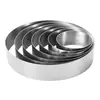 Anel Mousse Elevado de Aço Inoxidável Ferramenta de Confeitaria Anel Torre Francesa Anel de Torta de Bolo de Arroz Anel Redondo de Bolo Molde de Bolo