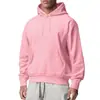 Sudadera con capucha de forro polar para hombre, color liso, deportiva, nueva, de importación, europea y americana, para primavera y otoño de 2026, al por mayor