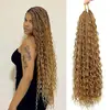 Caja de Peluca de Fibra Química Europea y Americana Trenzas de Caja Rizado Bohemio Trenzas de Tres Hilos Trenzas de Ganchillo para el Cabello