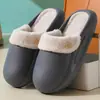 Chinelos de algodão impermeáveis para mulheres outono e inverno casa doméstico atacado entrega quente uso interno e externo chinelos de algodão com sola grossa para homens