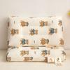 Algodón Puro Hilo de Doble Capa Protector de Cuello para Almohada Infantil para Bebés y Niños Pequeños de 3 a 6 Años y Mayores Guardería Núcleo de Almohada para Siesta de Algodón Puro