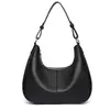 Bolso de Hombro Transfronterizo Nuevo Estilo Piel Genuina, Bolso de Mano Sencillo de Primera Capa de Piel de Vaca para Viajar, Bolso de Hombro Versátil de Moda para Mujer
