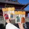 Atracción Turística Cultural y Creativa Bolsita Amuleto, Bolsa de la Suerte, Bolsa Vacía, Bolsita Protectora, Bolsa de Oración para la Salud y la Seguridad, Colgante de Regalo