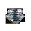 Nueva taza de cristal AB colorida de comercio exterior, taza de cristal para decoración de uñas con tapa, taza de cristal colorida, taza de cristal colorida