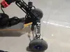 Modificación de patineta de cuatro ruedas, mecanismo de dirección de go-kart, eje delantero de patineta go-kart, modificación de coche de giro