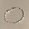 Pulsera de Diamantes de Imitación Color Verde Oliva Fresco Estilo Bosque Nuevo Primavera/Verano para Mujer, Exquisita y Versátil, Accesorio de Alta Gama para el Viaje Diario