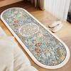 Alfombra floral nórdica para dormitorio, alfombra tipo cachemira, cómoda manta de noche, manta para sofá de sala de estar, manta para mesa de centro, alfombra para vestidor