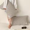 Funda de almohada de gasa de algodón estilo japonés, Funda de almohada de velo de algodón puro con estampado floral pequeño fresco, Funda de almohada suave y transpirable