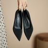 97035-9 Zapatos de Tacón Alto Estilo Profesional, Elegantes, Talla Grande, Punta Fina, Gama Alta, Zapatos Cómodos, Tacones de Aguja para Mujer