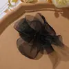 Flores de Gasa Cosidas a Mano Versátiles de Color Sólido Estilo Coreano para Accesorios de Cabello DIY, Tocados, Boutonnières, Decoraciones para Zapatos y Sombreros, Accesorios Florales