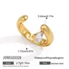 Anillo de Zirconia de Acero Inoxidable Jieding Joyería de Acero de Titanio para Mujeres Anillo de Diamante de Oro de 18 Quilates Joyería al por Mayor Anillo de Lujo Ligero