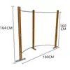 Perchero de pie de acero inoxidable plateado cepillado, Perchero de pared, Perchero para tienda de ropa de hombre y mujer, Colgador para tienda de ropa